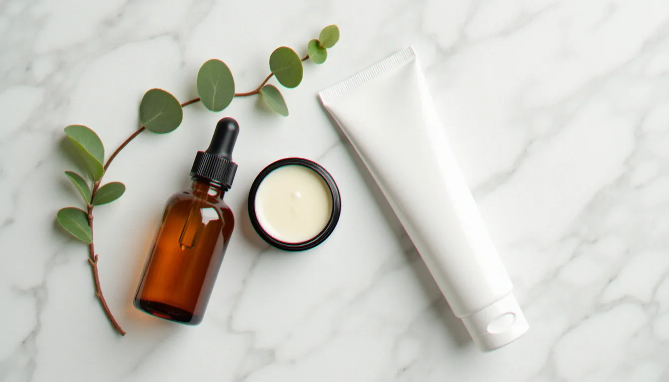 Sélection organisée de produits recommandés pour l'entretien tatouage long terme : huile de jojoba, beurre de karité, lait hydratant hypoallergénique et crème solaire SPF 50 minérale