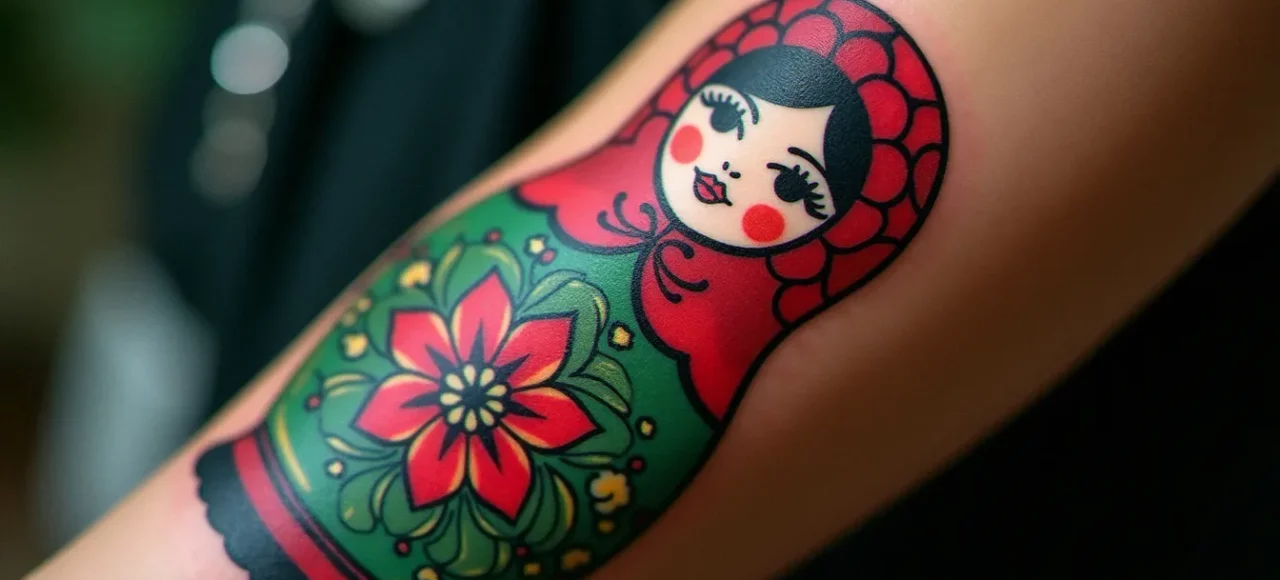 Tatouage poupée russe : symbolisme, styles et conseils