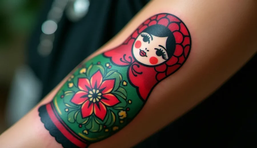Tatouage poupée russe : symbolisme, styles et conseils